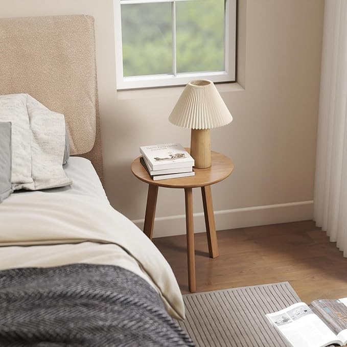 100% Solid Oak Small Side Table - Image 7