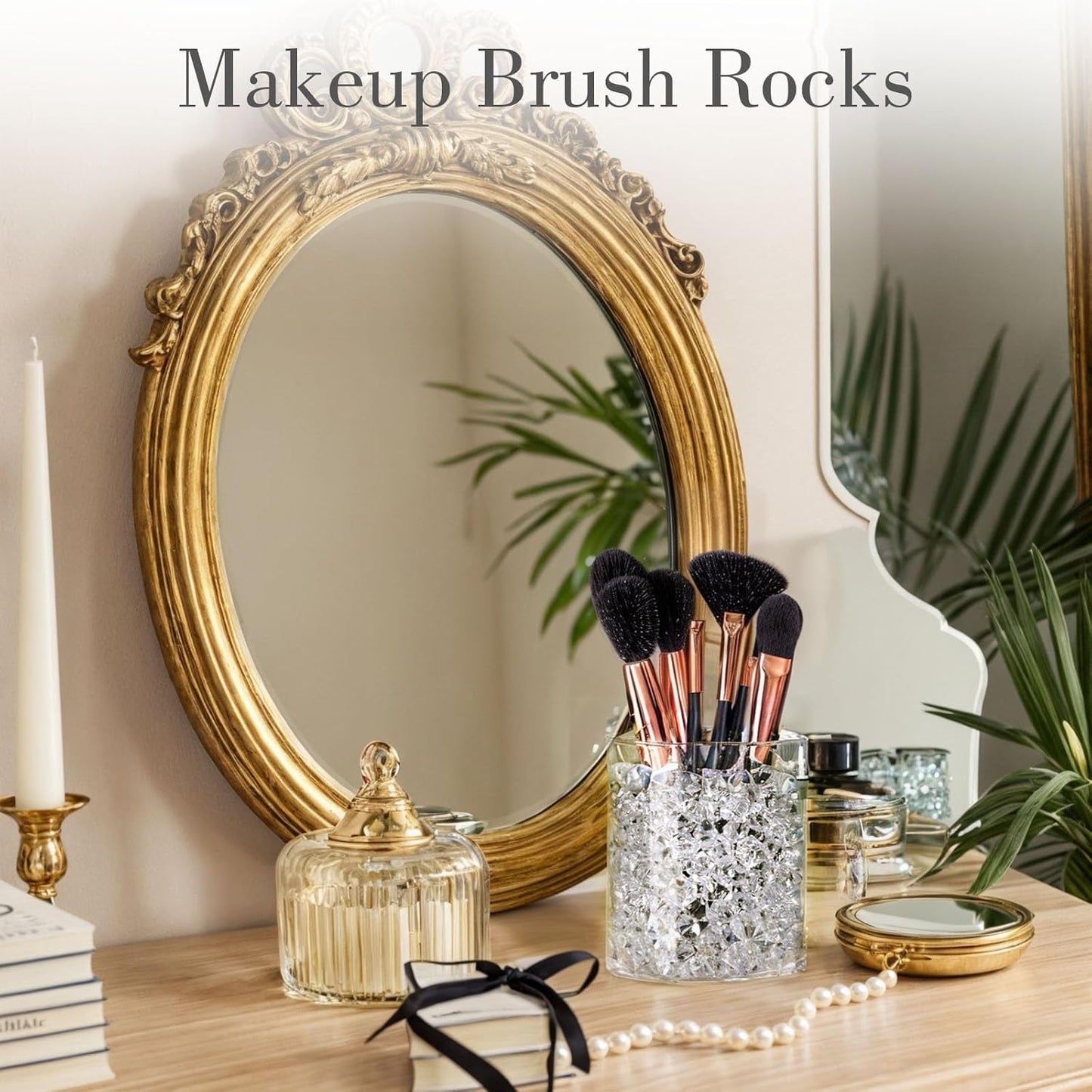 DomeStar 1050PCS Clear Fake Ice, Acrylic Fake Diamonds, Crushed Ice Rocks Clear Vase Fillers Fish Tank Vase Centerpiece Party Table Scatter Decor