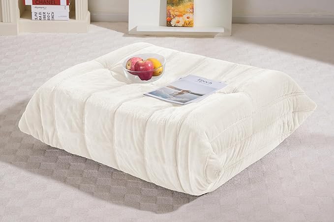 Bean Bag Pouf Ottoman, Foot Stool, Foot Rest by Cansunna