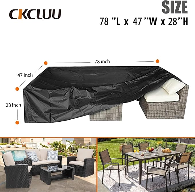 Patio Furniture Set Cover Outdoor Sectional Sofa Set Covers Outdoor Table and - Image 6