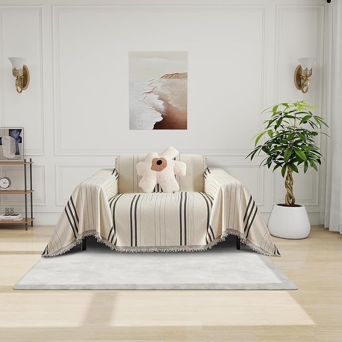 DREAMINGO Couch Cover for Armchair Reversible Chenille Chair Sofa Protector by DREAMINGO