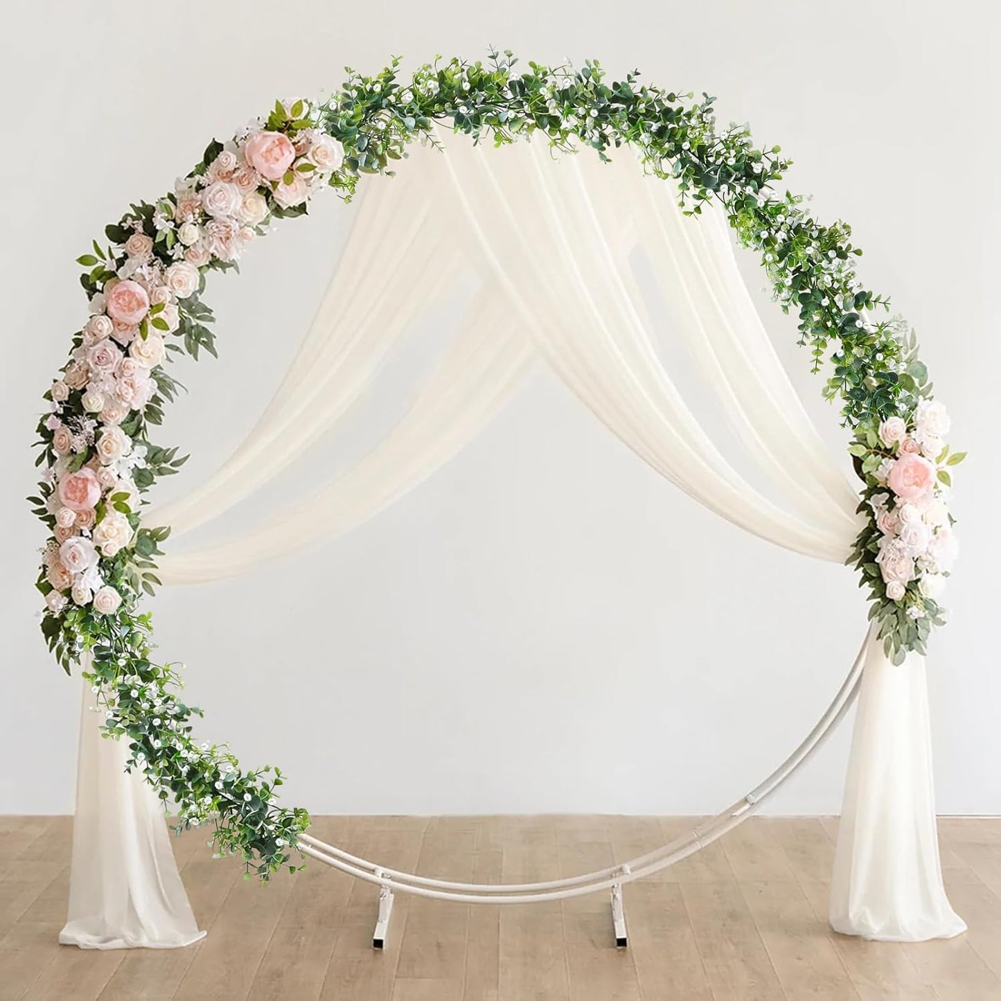 SOMYTING Artificial Eucalyptus Garland 2 Packs 6Ft Faux Eucalyptus Garlands Eucalyptus Leaves Table Greenery Garland Wreath Vines Artificial Vine Plants for Wedding Backdrop Arch Party Decor (2PCS)