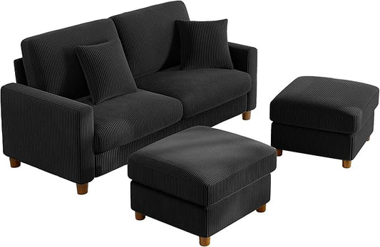 Kidirect 70in U Shaped Couch, Modular Sofa No Tool Assembly, Comfy Sectional by Kidirect