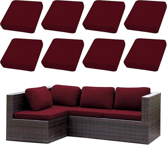 Outdoor Cushion Covers Set, Replacement by SUKAIKEQA