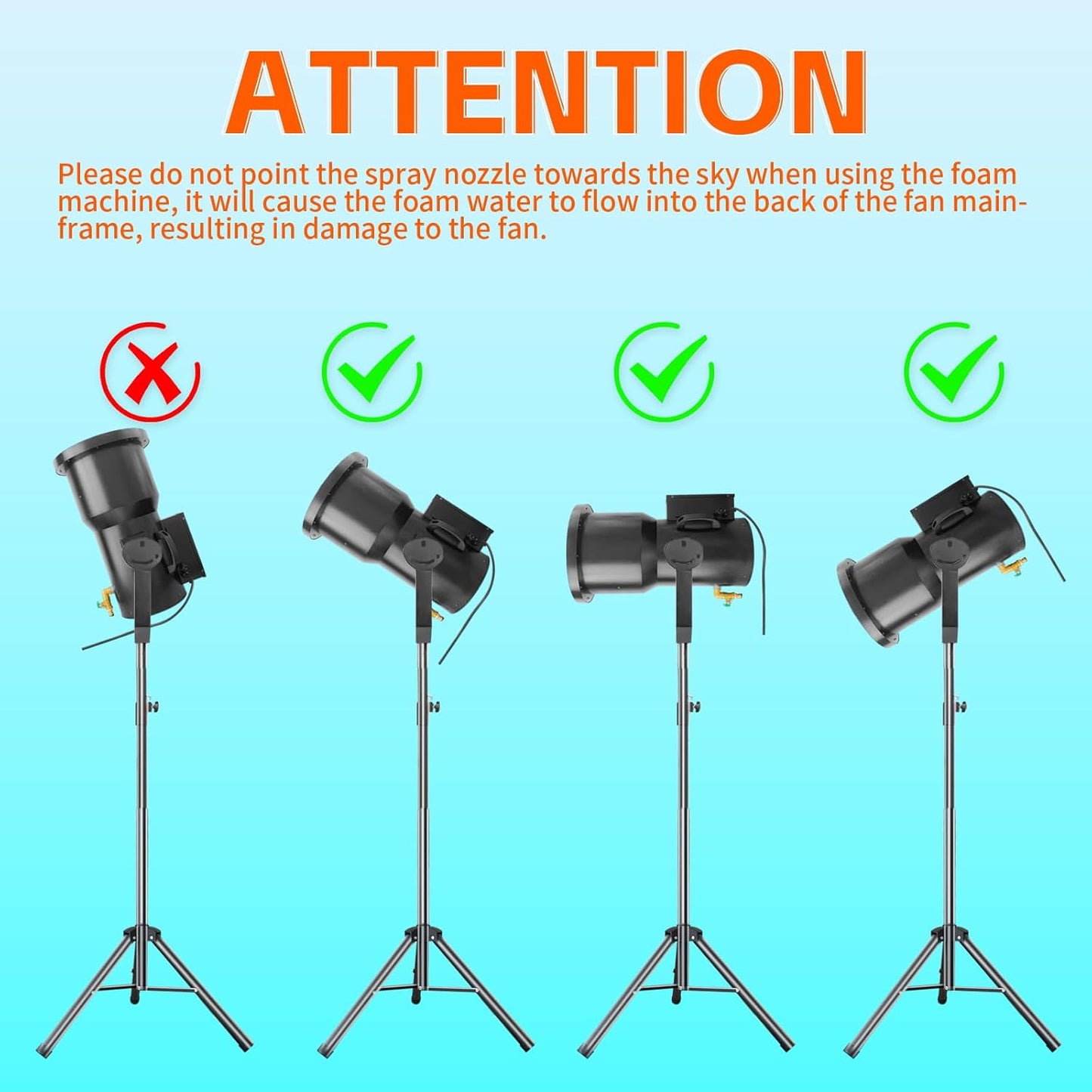 Foam Machine for Party Whit 9 LED Lights, Party Foam Machine with Water Tank, Foam Cannon for Garden, Pool, Indoor, Birthdays, Celebrations, and Backyard Events