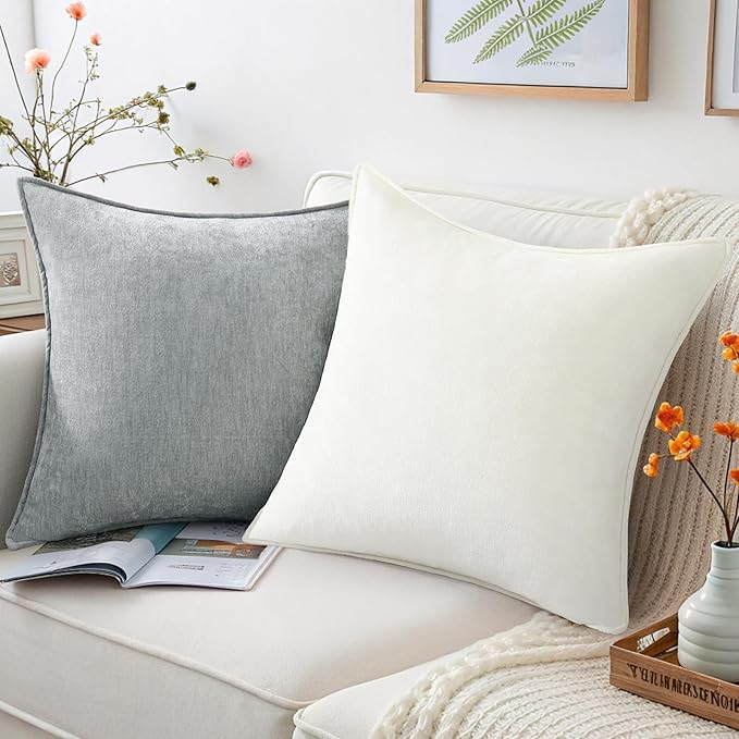 decorUhome Summer Couch Throw Pillow Covers 16x16 Set of 2, Decorative Soft - Image 4