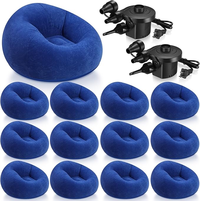 Realspring 6 9 12 Pcs Inflatable Bean Bag Chairs by Realspring
