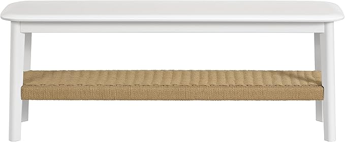 Alaterre Furniture Calais 48 Inch Solid Wood Entryway Bench - Image 7