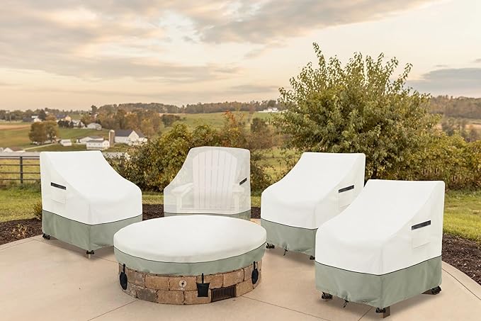 Patio Swivel Chair Cover 4 Pack, Waterproof Heavy Duty Outdoor Chair Covers - Image 8