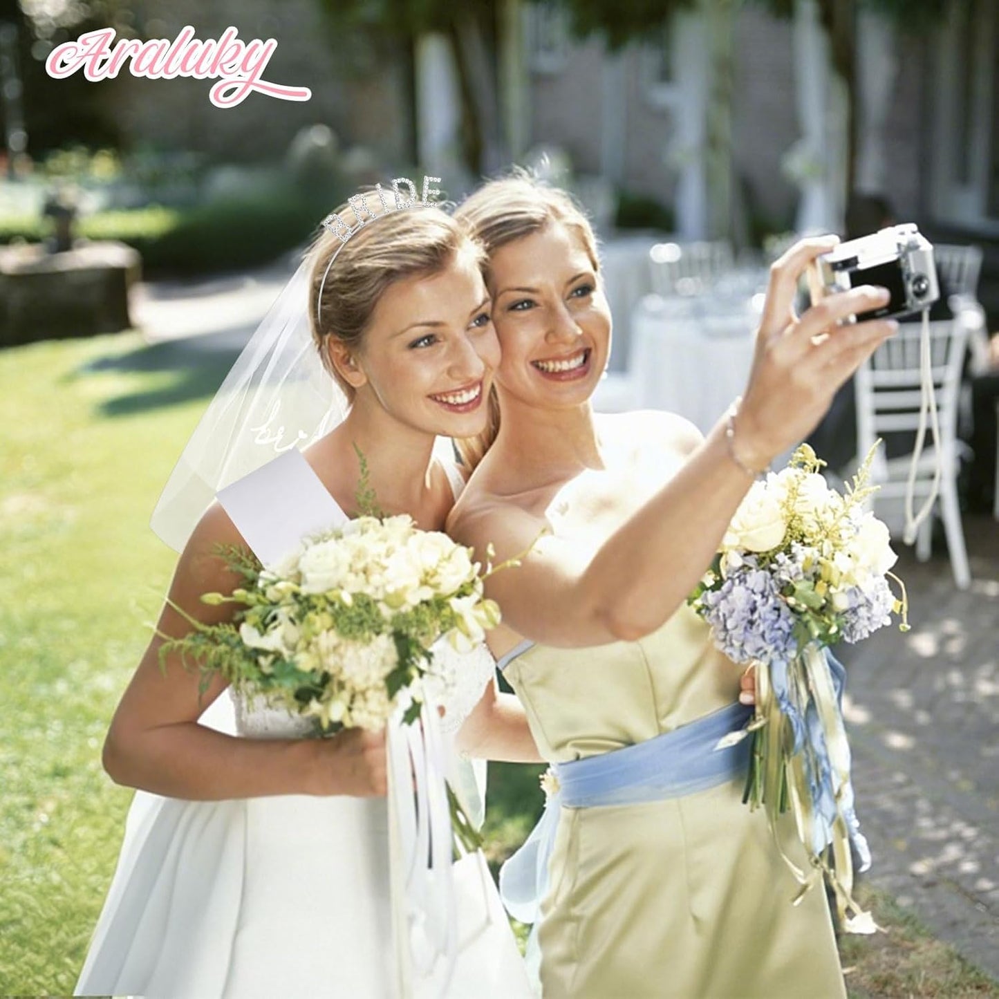 Rhinestone Bride Headband + Bride to Be Sash + Wedding Veil, Bridal Shower Gifts for Bachelorette Party Decorations, Bridal Shower, Engagement Party Decorations