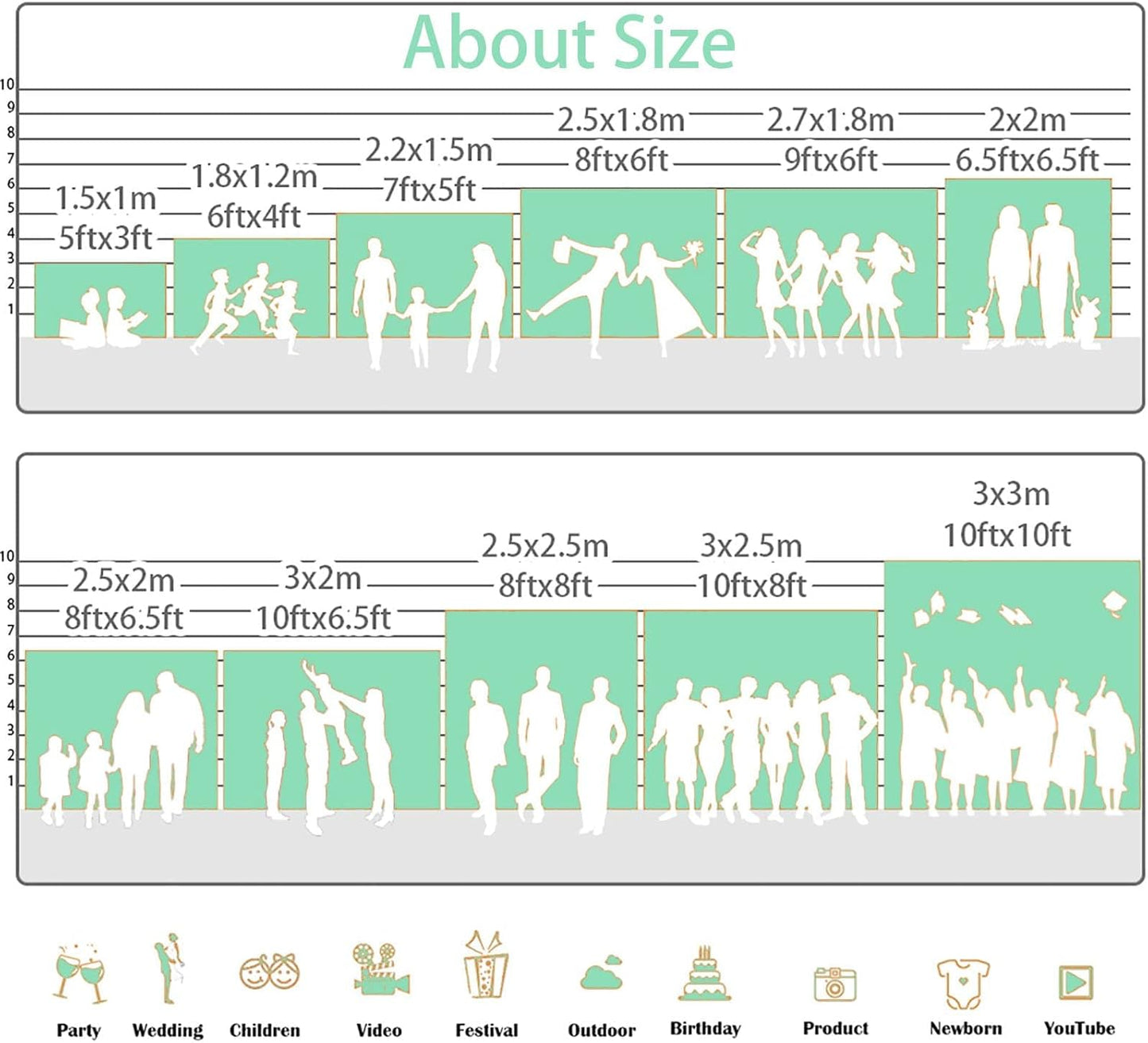 Dancing Party Backdrop 7x5ft Disco Stage Background with Lights - 70s 80s 90s Music Dance Theme Banner Decorations for Birthday Parties & Photo Shoots