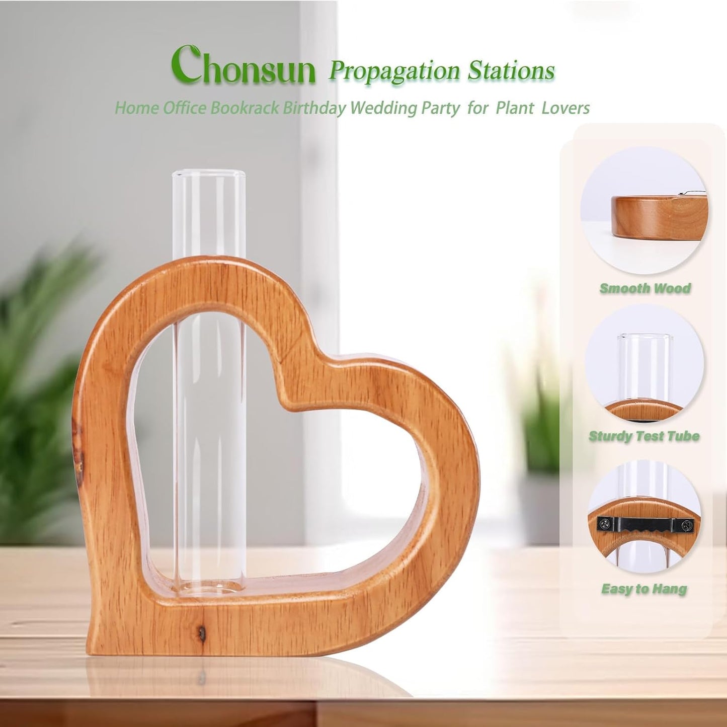 Plant Propagation Stations Plant Terrariums Wall Hanging Planters Plants Stand Indoor with Glass Test Tube Planter Wall Decor Gifts for Girl Women Mom