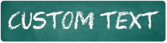 Custom Sign, Custom Street Sign, 11 Font Colors, 13 Font Styles, 4 Hole Options, 22 Sizes, 3x12 Inches, Rust Free DiBound, Fade Resistant, Made in USA by My Sign Center (Chalkboard Green)