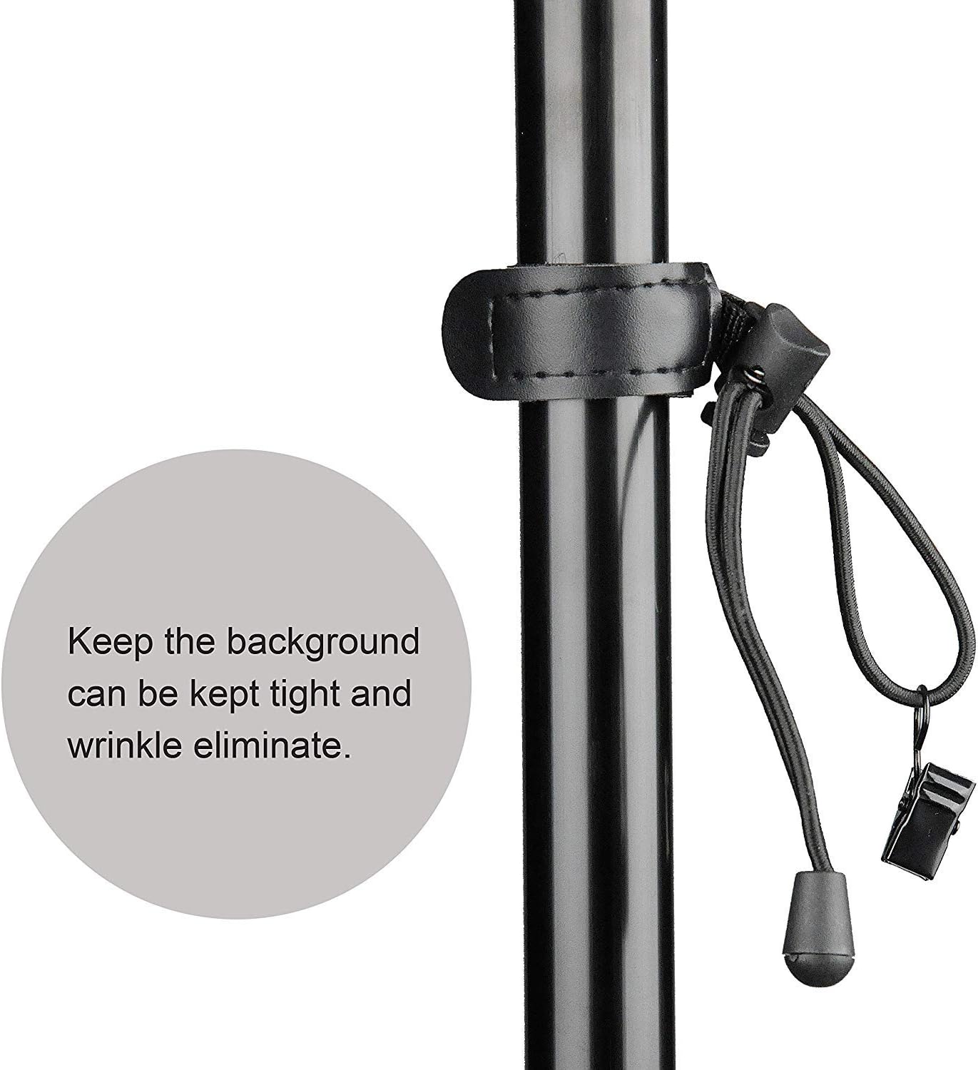 SLOW DOLPHIN Backdrop Background Muslin String Clips Holder Multifunctional for Photo Video Photography Studio 16 Pack, Black