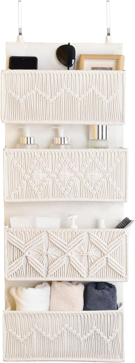janebeauties Over the Door Organizer Macrame Boho Nursery Storage by janebeauties