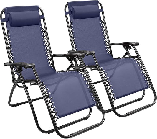 Devoko Patio Zero Gravity Chair Outdoor Folding Adjustable Reclining Chairs by DEVOKO