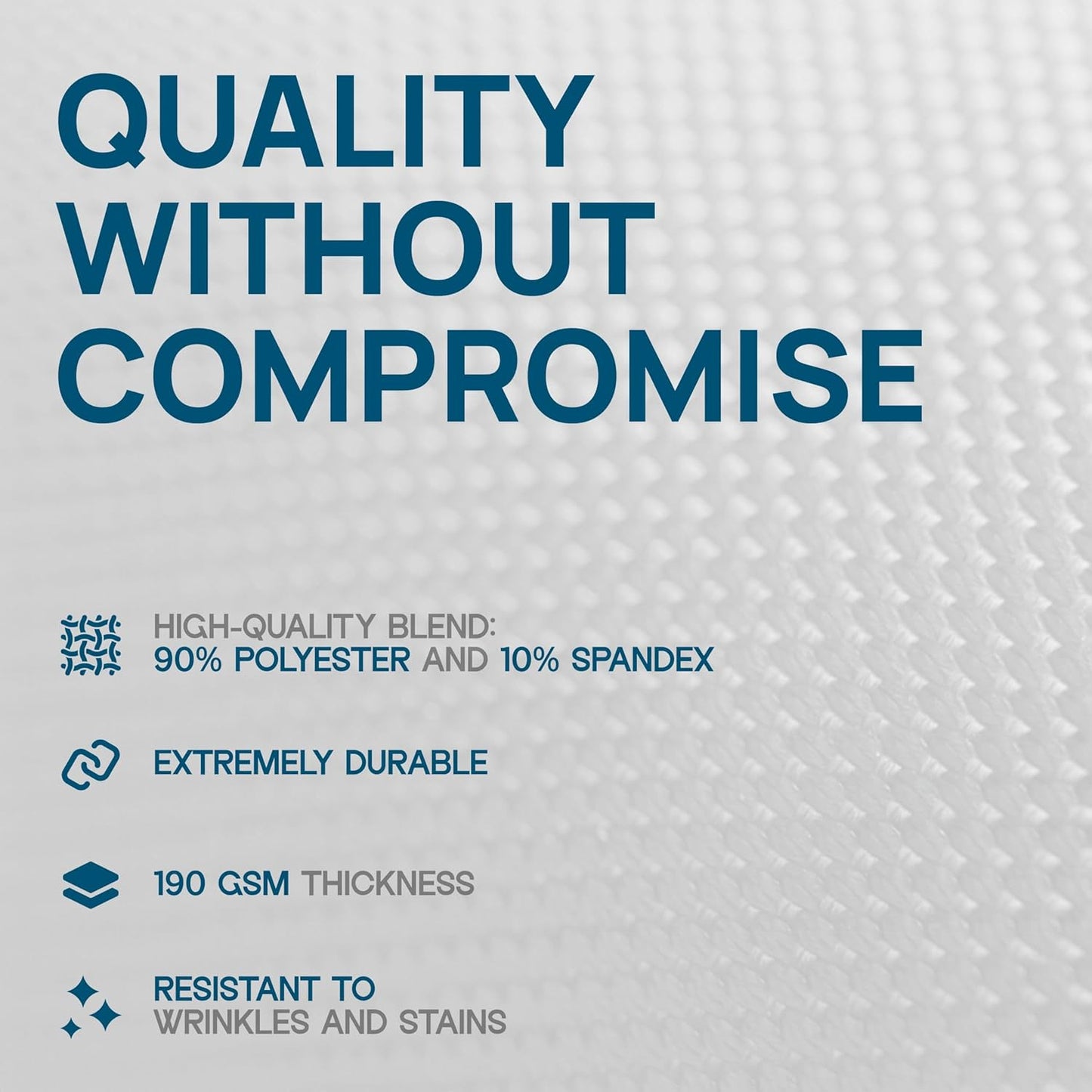 Stretch Spandex Table Covers 4FT, Pack of 2 Fitted Tablecloths for Rectangle Tables, Stretchy Wrinkle Resistant Folding Table Cover, White