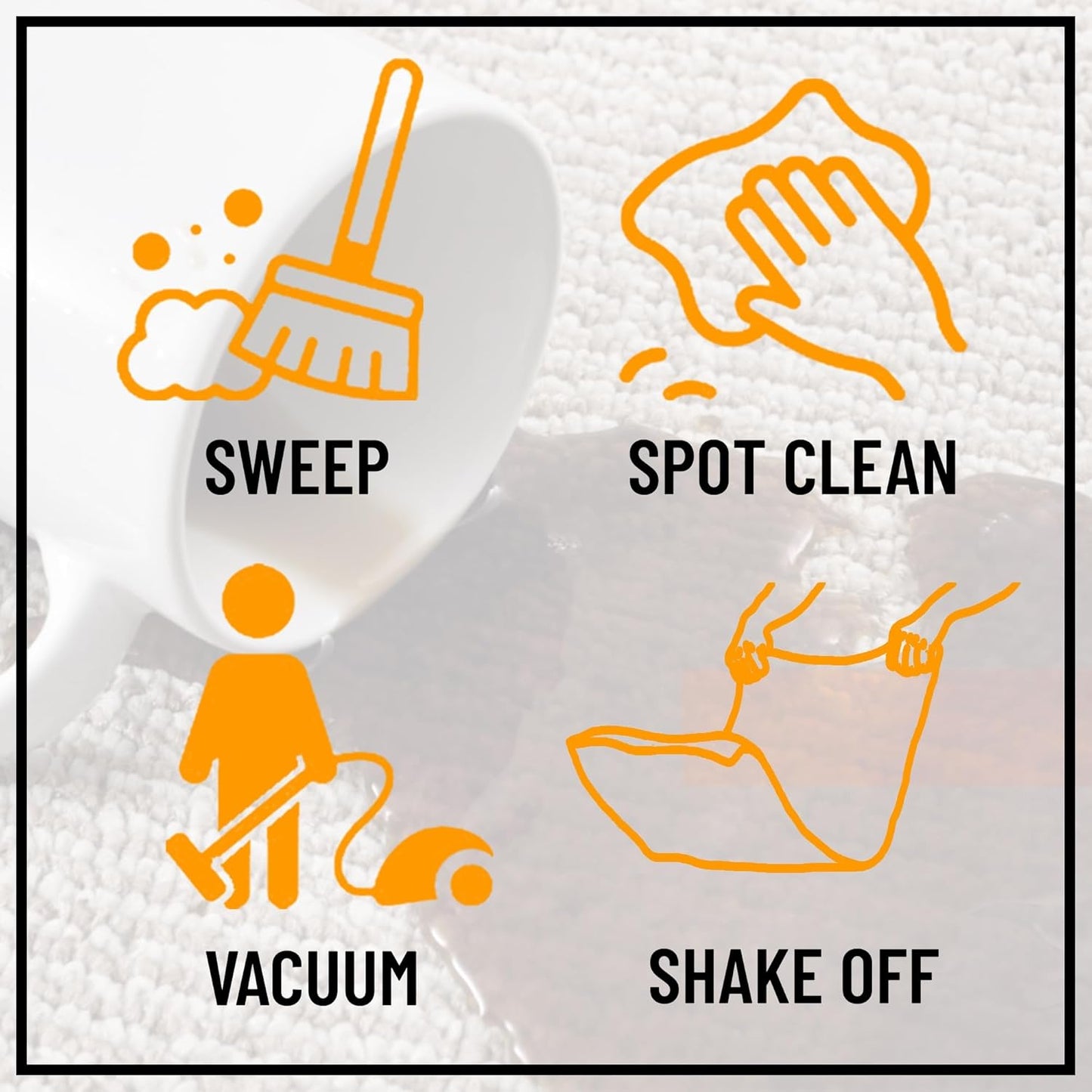 Ottomanson 2'7" x 24' Ultra-Thin Hallway Runner Rug - Durable Non-Slip Carpet for High-Traffic Areas - Fits Under Doors for Seamless Entry - Ideal for Kitchen, Entryway, Bedroom & Living Room, Black