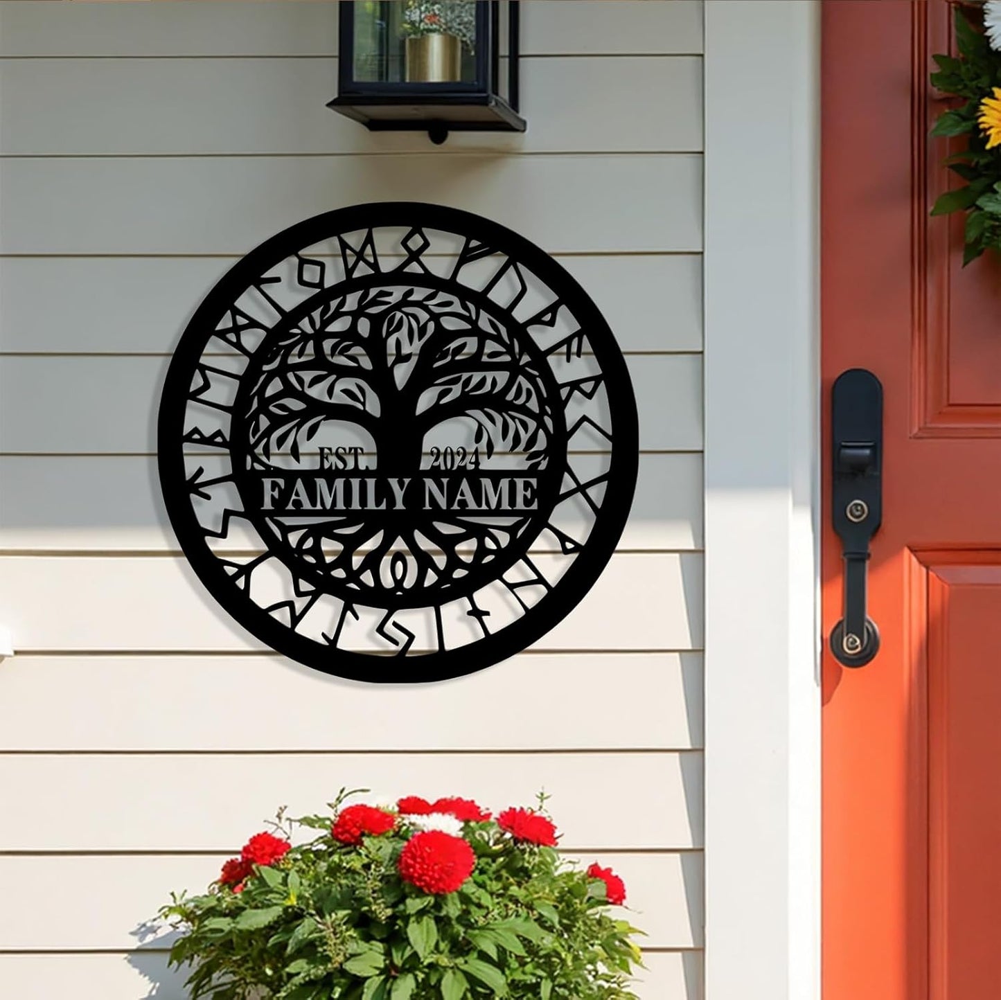 Personalized Tree of Life Metal Sign Wall Art Decor, Custom Wedding Gifts for Couples, Custom Family Name Sign, Christmas Valentine's Day Housewarming Gifts