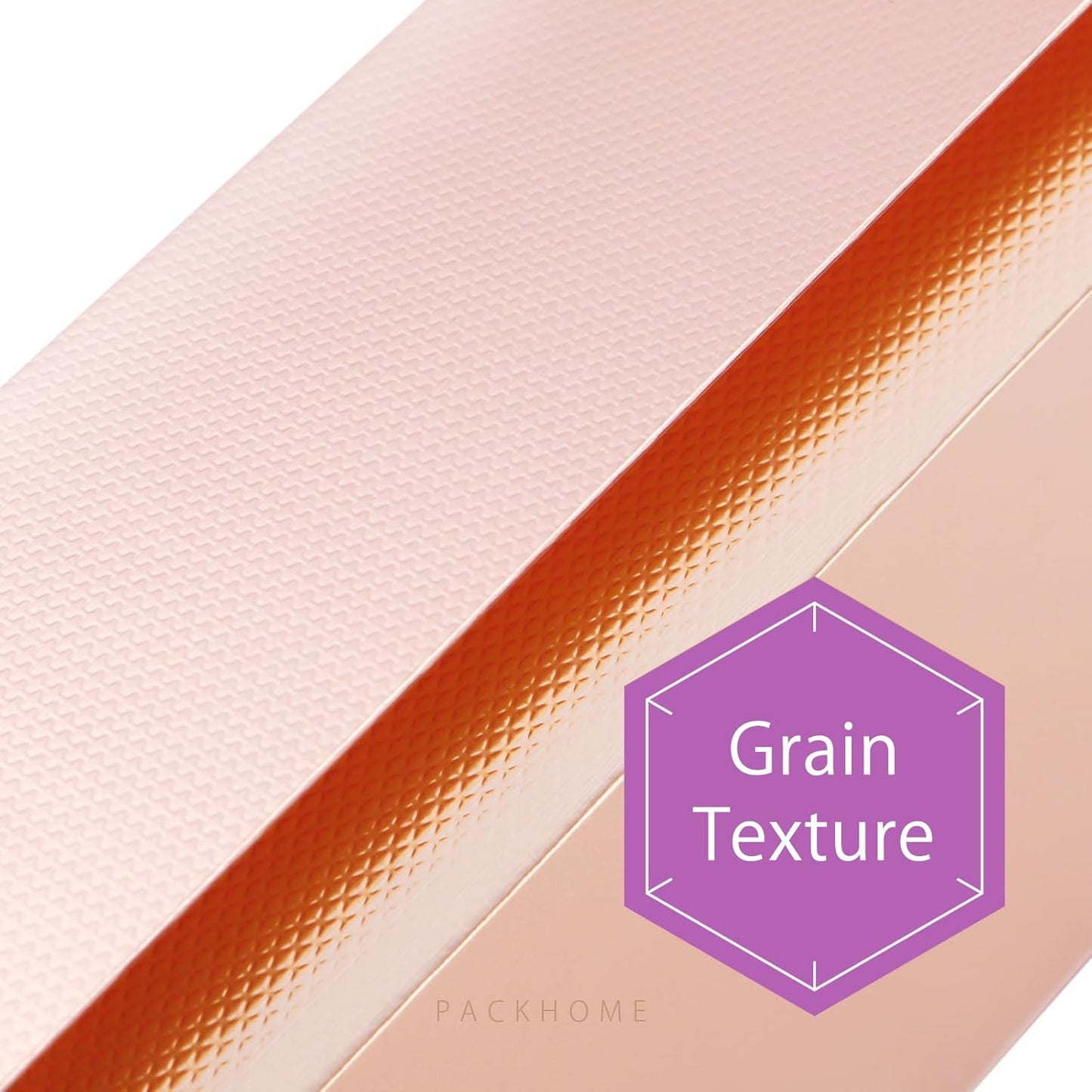 PACKHOME Large Gift Box 13.5x10x3.5 Inches, Sturdy Shirt Box with Magnetic Lid for Multiple Occasions (Glossy Rose Gold)