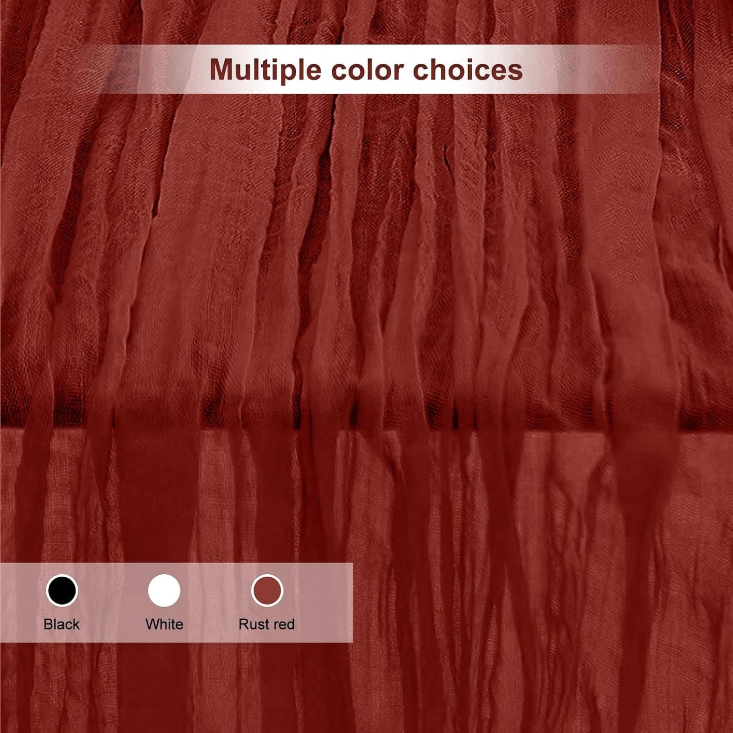 6 Pack Terracotta Cheesecloth Table Runner 35x120 Inch 10Ft Rustic Gauze Cheese Cloth Thanksgiving Table Runner Sheer Cheesecloth Table Runners for Wedding Party Bridal Shower Decoration