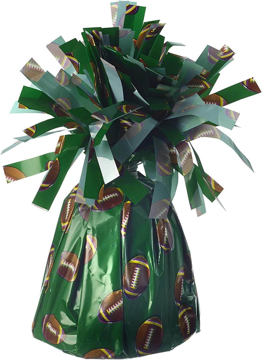 PMU 6 Pcs Kisses Balloon Weights - Decorative Balloon Weight for Christmas, Thanksgiving, Birthday, Party Favors, Wedding & Baby Shower - 6oz. Football, Pkg/6