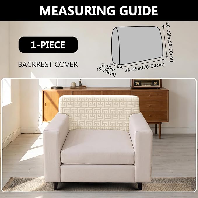 UNBBRRL Stretch Couch Backrest Cushion Cover - Image 2