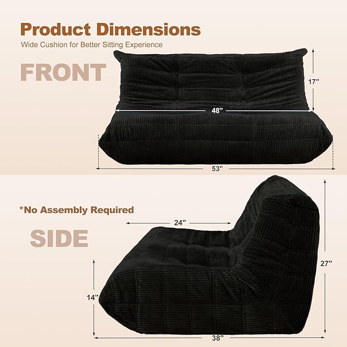 Bean Bag Chair, Giant Beanbag Chairs - Image 2