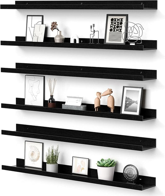 upsimples Floating Shelves for Wall, 35.5 Inch Shelves for Decor Storage Set of by upsimples