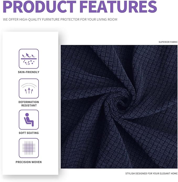 ZNSAYOTX 4 Piece Oversized Sofa Covers - Image 5