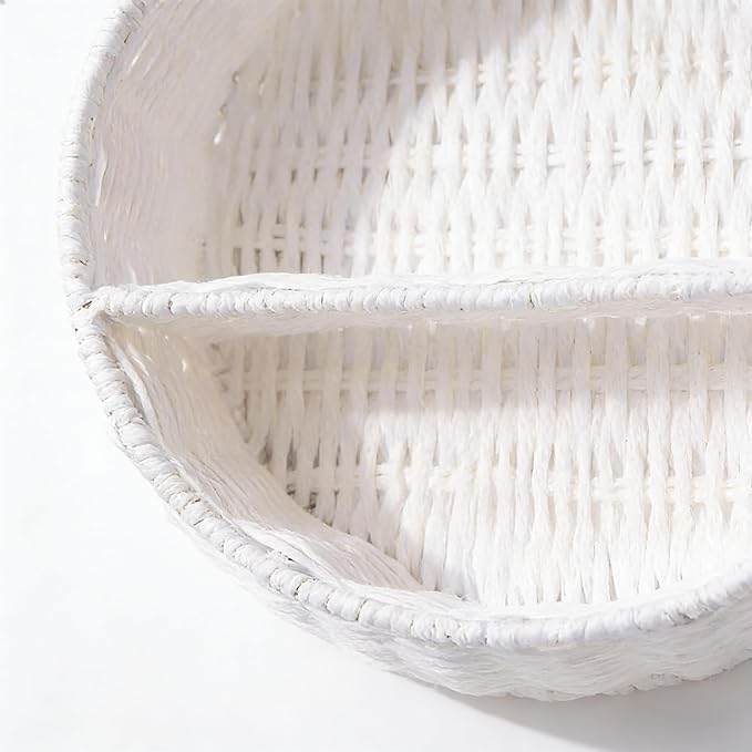 Panda Nursery Decor Wall Shelf, Handwoven Wicker Nursery Shelves - Image 8