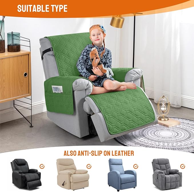 VANSOFY 100% Waterproof Recliner Chair Covers, Recliner Cover Non-Slip Dog - Image 3