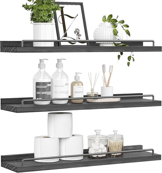 RYOFOBETTO 22 inches Long Floating Shelves, Bathroom Decor Shelves Over Toilet by RYOFOBETTO