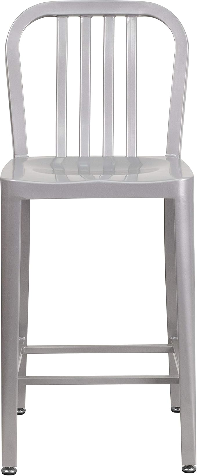 Flash Furniture Gael Commercial Grade 2 Pack 24" High Silver Metal - Image 5