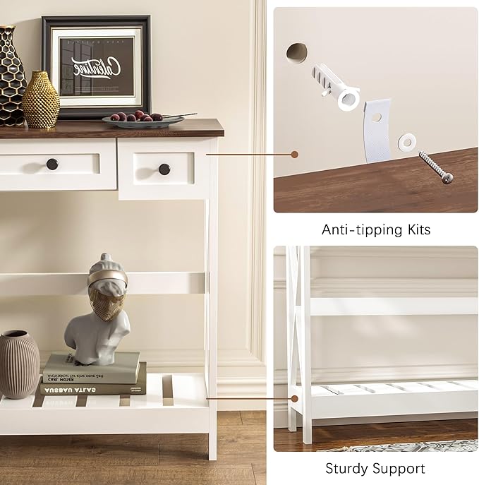 39.4" Farmhouse Console Table - Image 5