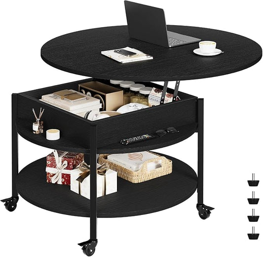FABATO Round Lift Top Coffee Table by FABATO