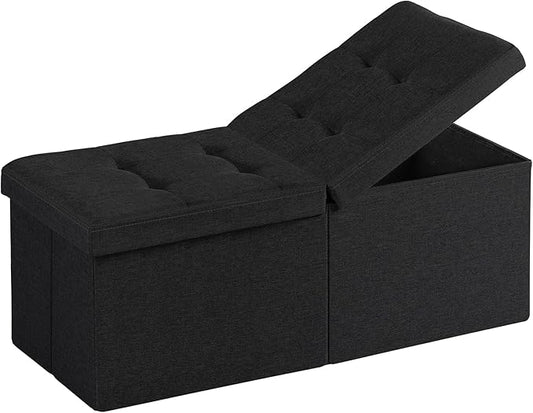 30.5-INCH Storage Ottoman Bench, Footrest by Unknown