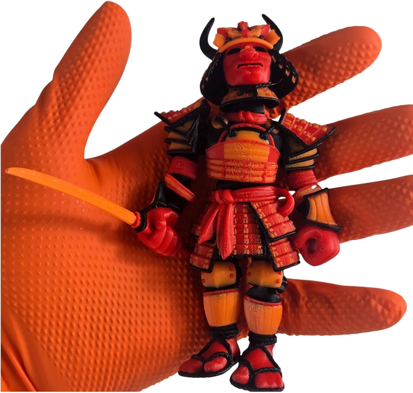 Articulated Samurai Figurine – Stunning 3D Printed Collectible – Iconic Warrior Design for Teens and Adults – 3D Printed in Canada