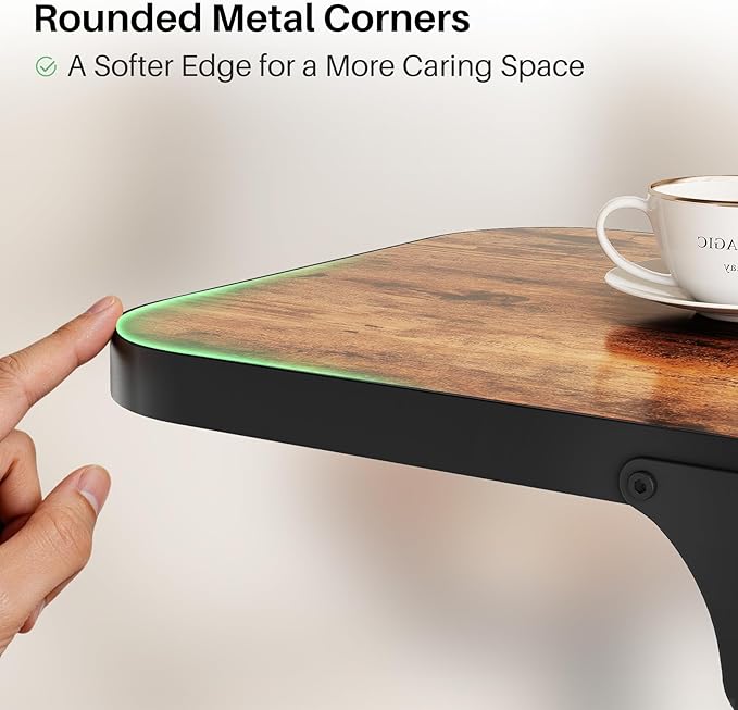 Kitstorack Ultra Stable & Durable End Table, Ajustable Height C Shaped Side - Image 9
