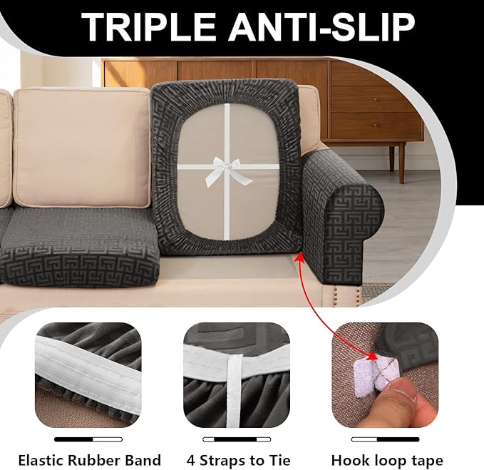 UNBBRRL Stretch Couch Seat Cushion Cover - Image 3