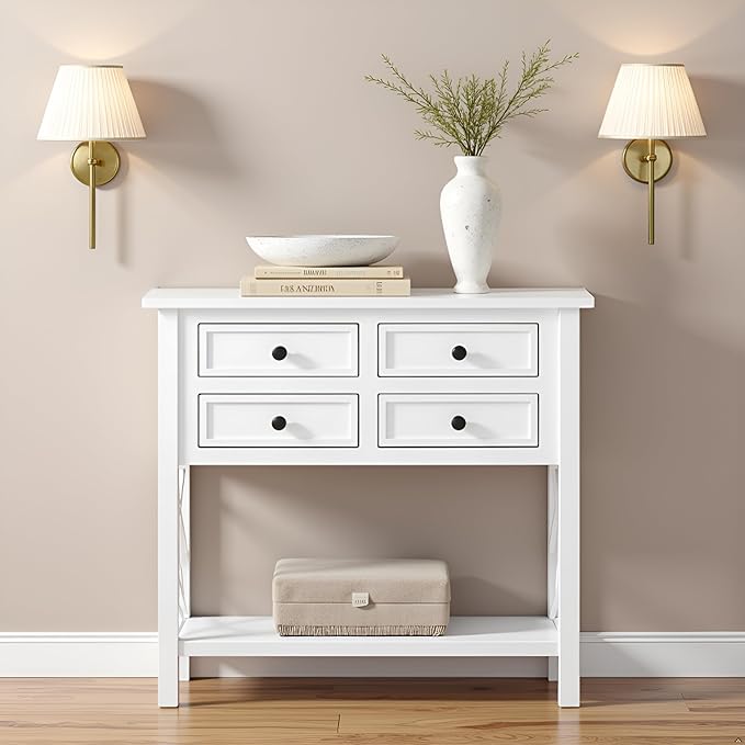 Alaterre Furniture Coventry 32" Wood Entryway Console Table - Image 2