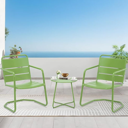 MELLCOM 3 Piece Patio Set, Small Patio Furniture Set by MELLCOM