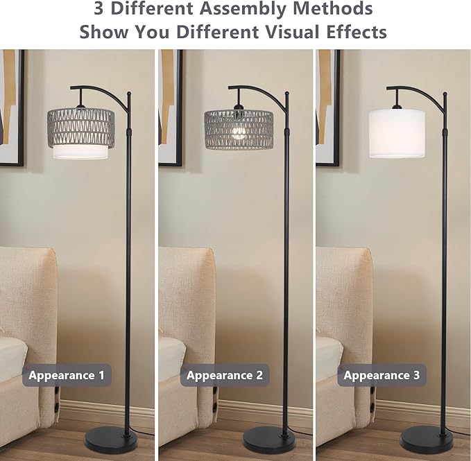 eyassi Floor Lamps for Living Room, Arc Standing Lamp - Image 7