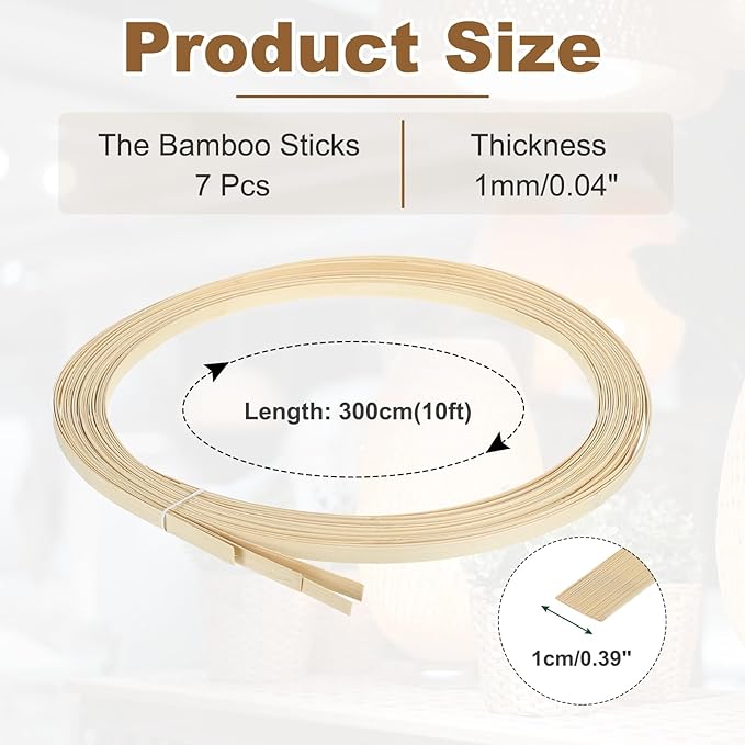 MECCANIXITY 7 Rolls Bamboo Strips - Image 2