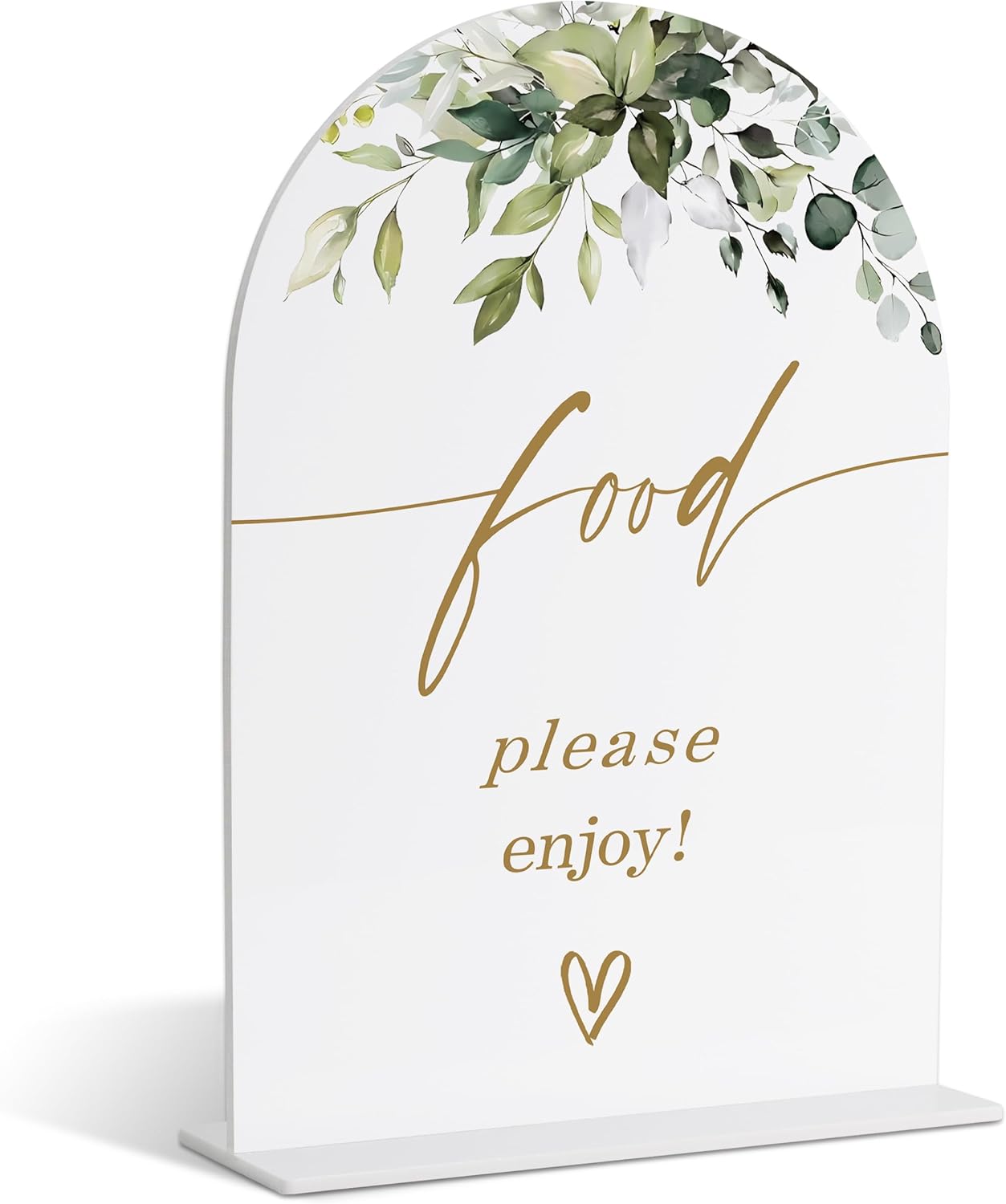 Food Signs for Party, Greenery Gold Bridal Shower Decorations, Dessert Bar Sign, Wedding Signs for Ceremony and Reception, Engagement Decor, Wedding Table Acrylic Decor, Bachelorette Party Favors - 20