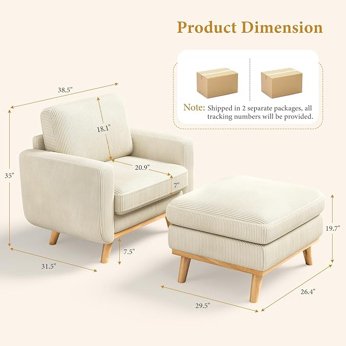 Vesgantti 38.5" Accent Chair - Image 2