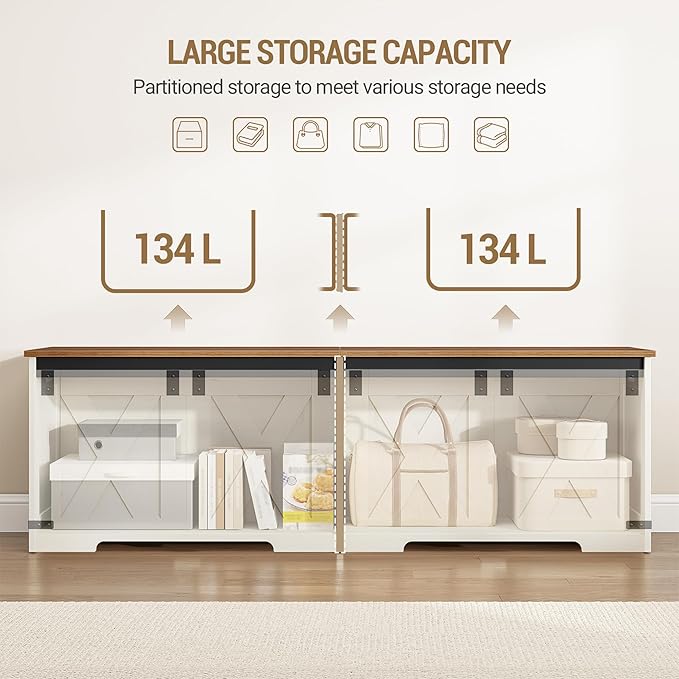 Hzuaneri 59" Storage Chest, Large Storage Trunk - Image 5