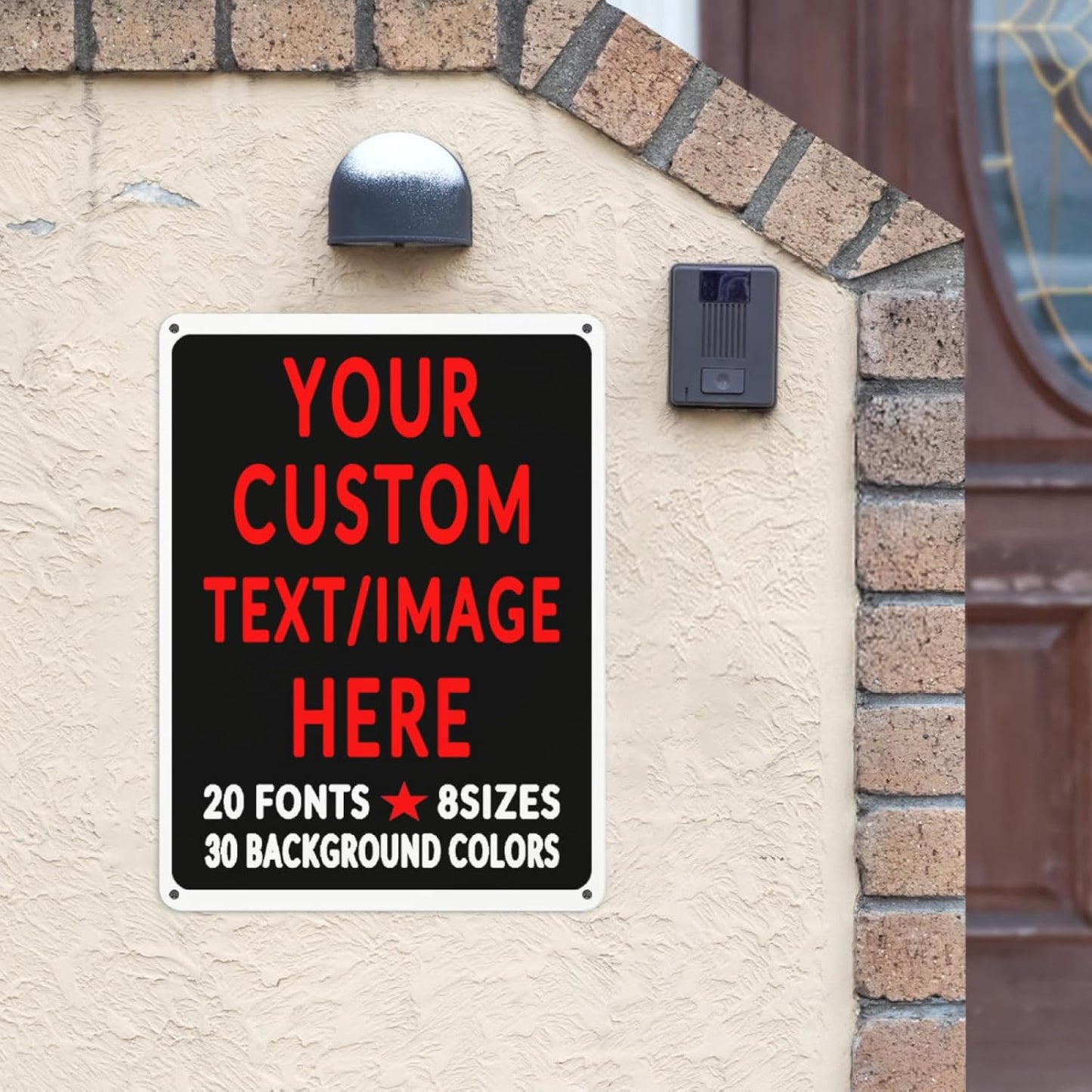 Custom Sign Personalized Custom Metal Sign, Customize For Office, Business, Workplace, Office, Home, Delivery Signs 12x16