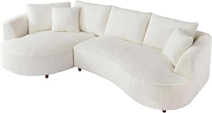 122.04'' Curved Sectional Sofa Couch - Image 9