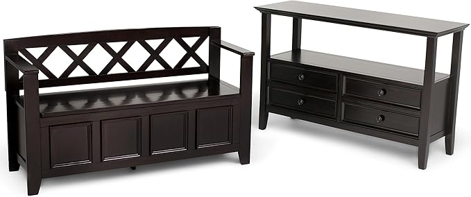 SIMPLIHOME Amherst Entryway Storage Bench - Image 13
